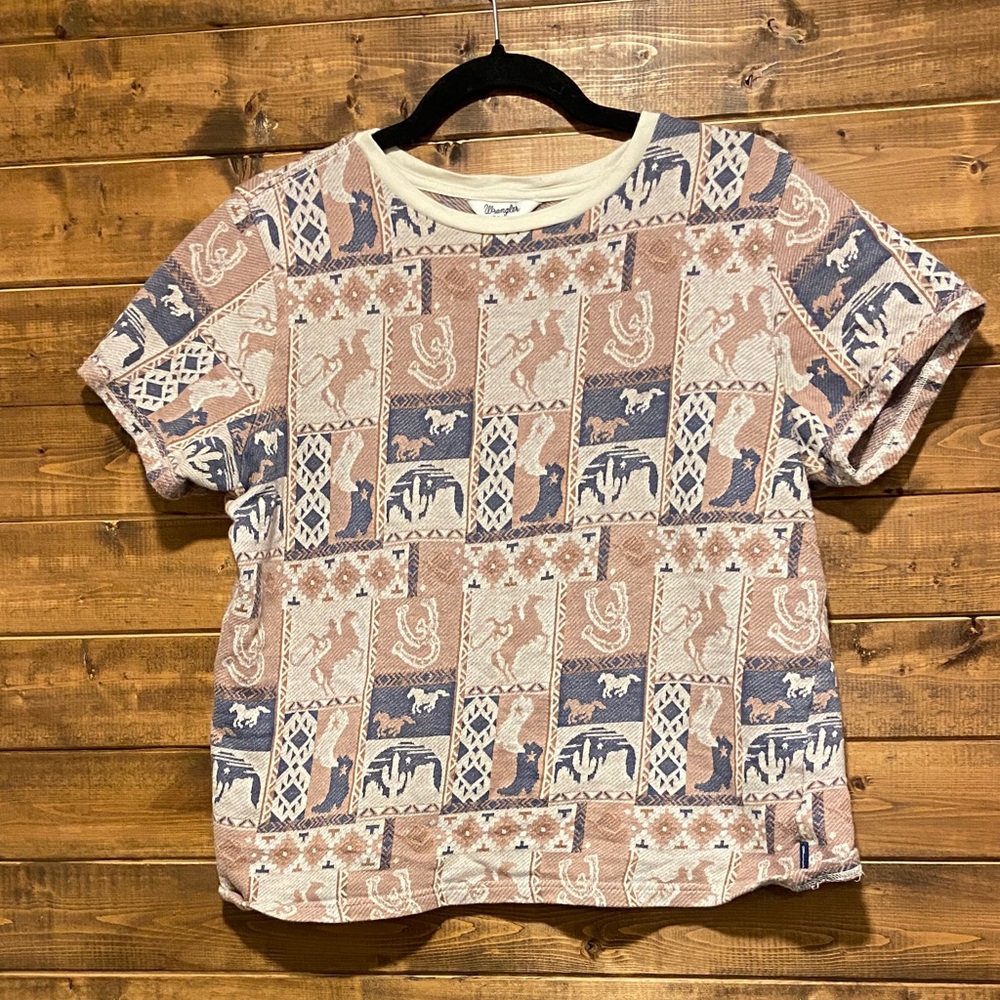 Wrangler Retro Women’s Western Print T-Shirt | Size L